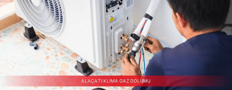 Alaçatı İlçemi Awox Klima Gaz Dolumu